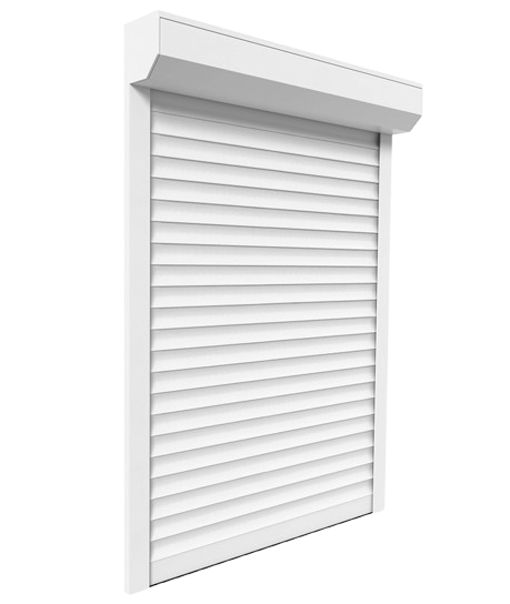 Volet roulant traditionnel blanc sur mesure